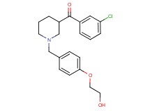 (3-chlorophenyl){1-[4-(2-hydroxyethoxy)benzyl]-3-piperidinyl}methanone