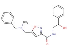 5-{[benzyl(methyl)amino]methyl}-N-(2-hydroxy-2-phenylethyl)isoxazole-3-carboxamide
