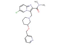 6-chloro-N,N-dimethyl-3-{[3-(3-pyridinylmethoxy)-1-piperidinyl]methyl}imidazo[1,2-a]pyridine-2-carboxamide