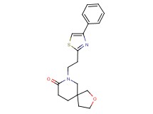7-[2-(4-phenyl-1,3-thiazol-2-yl)ethyl]-2-oxa-7-azaspiro[4.5]decan-8-one