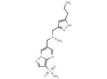 N-methyl-1-[3-(methylsulfonyl)pyrazolo[1,5-a]pyrimidin-6-yl]-N-[(5-propyl-1H-pyrazol-3-yl)methyl]methanamine