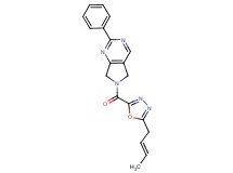 6-({5-[(2E)-but-2-en-1-yl]-1,3,4-oxadiazol-2-yl}carbonyl)-2-phenyl-6,7-dihydro-5H-pyrrolo[3,4-d]pyrimidine