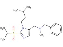 N-benzyl-1-[2-(isopropylsulfonyl)-1-(3-methylbutyl)-1H-imidazol-5-yl]-N-methylmethanamine