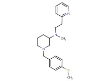 N-methyl-1-[4-(methylthio)benzyl]-N-[2-(2-pyridinyl)ethyl]-3-piperidinamine