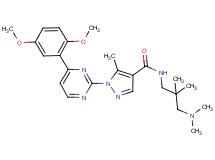 1-[4-(2,5-dimethoxyphenyl)-2-pyrimidinyl]-N-[3-(dimethylamino)-2,2-dimethylpropyl]-5-methyl-1H-pyrazole-4-carboxamide