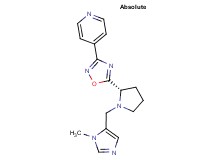 4-(5-{(2S)-1-[(1-methyl-1H-imidazol-5-yl)methyl]pyrrolidin-2-yl}-1,2,4-oxadiazol-3-yl)pyridine