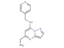 5-ethyl-N-(4-pyridinylmethyl)pyrazolo[1,5-a]pyrimidin-7-amine