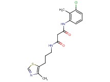 N-(3-chloro-2-methylphenyl)-N'-[3-(4-methyl-1,3-thiazol-5-yl)propyl]malonamide
