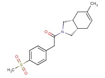 (3aR*,7aS*)-5-methyl-2-{[4-(methylsulfonyl)phenyl]acetyl}-2,3,3a,4,7,7a-hexahydro-1H-isoindole