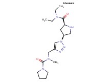 (4S)-N,N-diethyl-4-(4-{[methyl(1-pyrrolidinylcarbonyl)amino]methyl}-1H-1,2,3-triazol-1-yl)-L-prolinamide hydrochloride