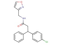 3-(4-chlorophenyl)-N-(3-isoxazolylmethyl)-3-phenylpropanamide
