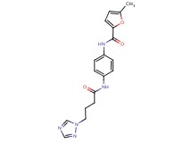 5-methyl-N-(4-{[4-(1H-1,2,4-triazol-1-yl)butanoyl]amino}phenyl)-2-furamide