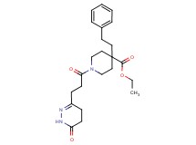 ethyl 1-[3-(6-oxo-1,4,5,6-tetrahydro-3-pyridazinyl)propanoyl]-4-(2-phenylethyl)-4-piperidinecarboxylate