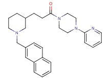 1-{3-[1-(2-naphthylmethyl)-3-piperidinyl]propanoyl}-4-(2-pyridinyl)piperazine