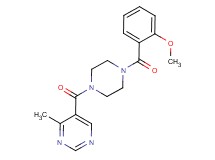 5-{[4-(2-methoxybenzoyl)-1-piperazinyl]carbonyl}-4-methylpyrimidine