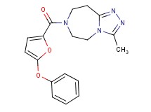 3-methyl-7-(5-phenoxy-2-furoyl)-6,7,8,9-tetrahydro-5H-[1,2,4]triazolo[4,3-d][1,4]diazepine