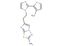 2-methyl-6-{2-[2-(3-methyl-2-thienyl)-1H-imidazol-1-yl]ethyl}imidazo[2,1-b][1,3,4]thiadiazole