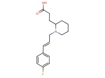 3-{1-[(2E)-3-(4-fluorophenyl)prop-2-en-1-yl]piperidin-2-yl}propanoic acid
