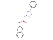 N-(2,3-dihydro-1H-inden-2-yl)-2-(5-phenyl-2H-tetrazol-2-yl)acetamide