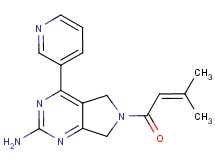 6-(3-methylbut-2-enoyl)-4-pyridin-3-yl-6,7-dihydro-5H-pyrrolo[3,4-d]pyrimidin-2-amine