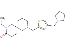 2-ethyl-8-{[4-(pyrrolidin-1-ylmethyl)-2-thienyl]methyl}-2,8-diazaspiro[5.5]undecan-3-one