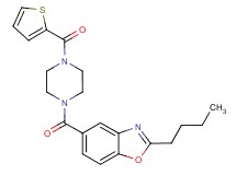 2-butyl-5-{[4-(2-thienylcarbonyl)-1-piperazinyl]carbonyl}-1,3-benzoxazole