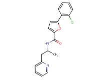 5-(2-chlorophenyl)-N-[1-methyl-2-(2-pyridinyl)ethyl]-2-furamide
