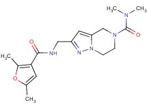 2-{[(2,5-dimethyl-3-furoyl)amino]methyl}-N,N-dimethyl-6,7-dihydropyrazolo[1,5-a]pyrazine-5(4H)-carboxamide