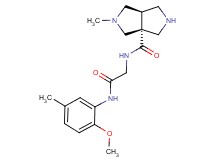 (3aR*,6aR*)-N-{2-[(2-methoxy-5-methylphenyl)amino]-2-oxoethyl}-2-methylhexahydropyrrolo[3,4-c]pyrrole-3a(1H)-carboxamide