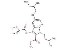 methyl 3-(2-furoylamino)-1-(3-methylbutyl)-5-[(2-methylbutyl)amino]-1H-pyrrolo[2,3-b]pyridine-2-carboxylate