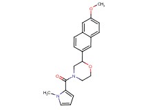 2-(6-methoxy-2-naphthyl)-4-[(1-methyl-1H-pyrrol-2-yl)carbonyl]morpholine