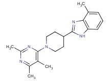 4-methyl-2-[1-(2,5,6-trimethyl-4-pyrimidinyl)-4-piperidinyl]-1H-benzimidazole