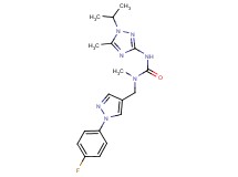 N-{[1-(4-fluorophenyl)-1H-pyrazol-4-yl]methyl}-N'-(1-isopropyl-5-methyl-1H-1,2,4-triazol-3-yl)-N-methylurea