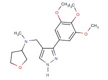 N-methyl-N-{[3-(3,4,5-trimethoxyphenyl)-1H-pyrazol-4-yl]methyl}tetrahydro-3-furanamine
