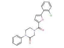 4-[5-(2-chlorophenyl)-2-furoyl]-1-phenyl-2-piperazinone