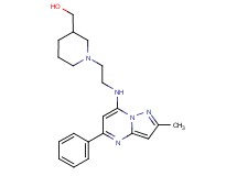 (1-{2-[(2-methyl-5-phenylpyrazolo[1,5-a]pyrimidin-7-yl)amino]ethyl}-3-piperidinyl)methanol