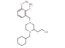 2-[1-(cyclohexylmethyl)-4-(2,3-dimethoxybenzyl)-2-piperazinyl]ethanol