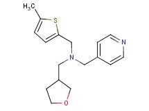 1-(5-methyl-2-thienyl)-N-(pyridin-4-ylmethyl)-N-(tetrahydrofuran-3-ylmethyl)methanamine