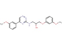 1-(3-methoxyphenoxy)-3-{[5-(3-methoxyphenyl)-1,2,4-triazin-3-yl]amino}-2-propanol