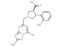 (3S*,4R*)-1-[(7-hydroxy-2-methyl[1,2,4]triazolo[1,5-a]pyrimidin-5-yl)methyl]-4-(2-methylphenyl)pyrrolidine-3-carboxylic acid