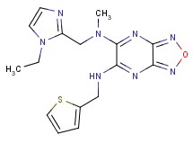 N-[(1-ethyl-1H-imidazol-2-yl)methyl]-N-methyl-N'-(2-thienylmethyl)[1,2,5]oxadiazolo[3,4-b]pyrazine-5,6-diamine