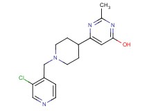 6-{1-[(3-chloropyridin-4-yl)methyl]piperidin-4-yl}-2-methylpyrimidin-4-ol