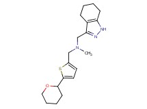 N-methyl-1-(4,5,6,7-tetrahydro-1H-indazol-3-yl)-N-{[5-(tetrahydro-2H-pyran-2-yl)-2-thienyl]methyl}methanamine