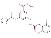 methyl 3-({[(2-chloro-6-fluorophenyl)acetyl]amino}methyl)-5-(2-furoylamino)benzoate