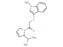 3-{[2-(2-isopropyl-2,5-dihydro-1H-pyrrol-1-yl)-2-oxoethyl]thio}-1-methyl-1H-indole