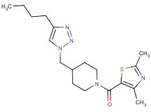 4-[(4-butyl-1H-1,2,3-triazol-1-yl)methyl]-1-[(2,4-dimethyl-1,3-thiazol-5-yl)carbonyl]piperidine