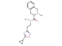 N-[2-(5-cyclopropyl-1,2,4-oxadiazol-3-yl)ethyl]-N,2-dimethyl-1,2,3,4-tetrahydro-3-isoquinolinecarboxamide
