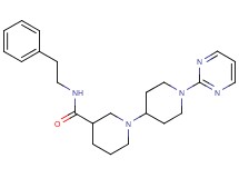 N-(2-phenylethyl)-1'-pyrimidin-2-yl-1,4'-bipiperidine-3-carboxamide