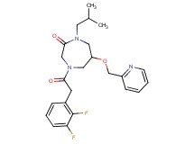 4-[(2,3-difluorophenyl)acetyl]-1-isobutyl-6-(2-pyridinylmethoxy)-1,4-diazepan-2-one