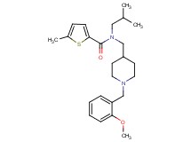 N-isobutyl-N-{[1-(2-methoxybenzyl)-4-piperidinyl]methyl}-5-methyl-2-thiophenecarboxamide